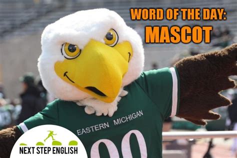 Stand against the vocabulary mascot